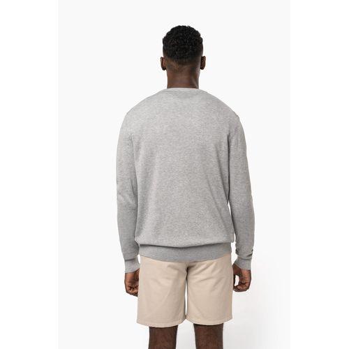 Men's eco-friendly V-neck jumper