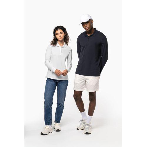 Polo piqué manches longues Bio180 femme