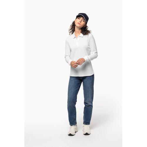 Polo piqué manches longues Bio180 femme