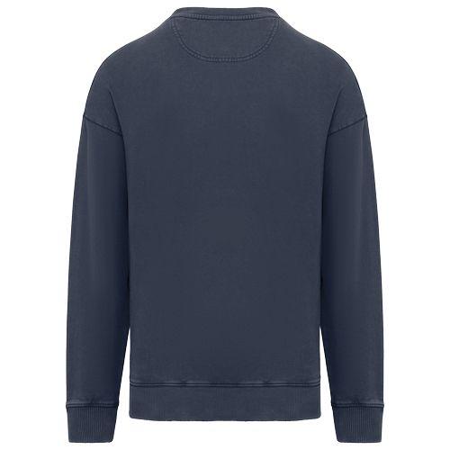 Sweat-shirt écoresponsable à col rond délavé oversize unisexe