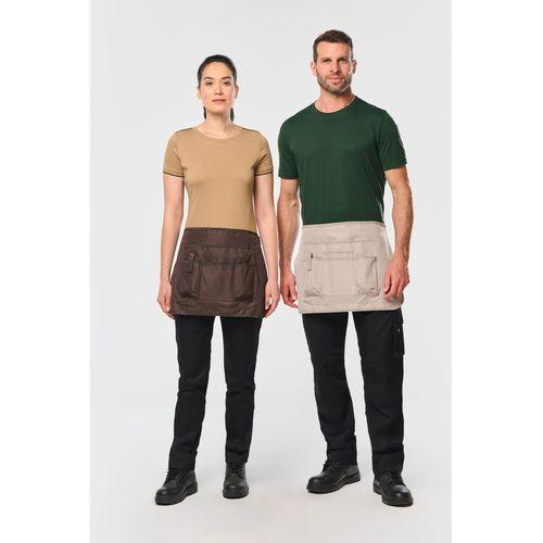 Tablier court de jardinage écoresponsable unisexe