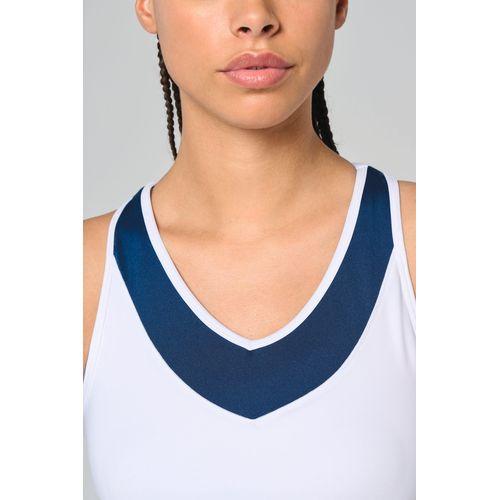 Débardeur de padel bicolore femme