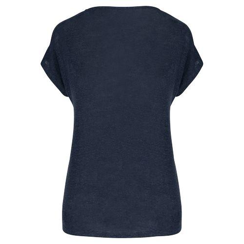 T-shirt col V en lin femme