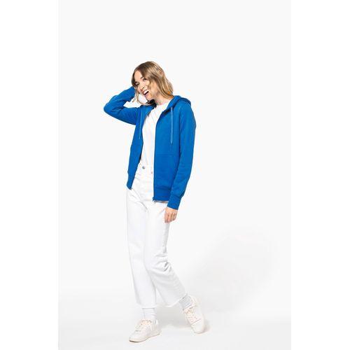 Ladies' eco-friendly zip-through hoodie