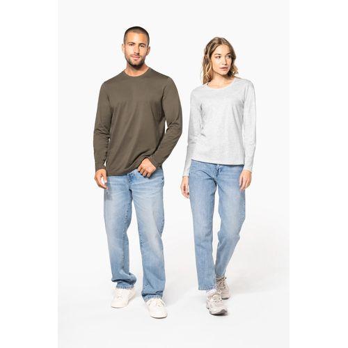 T-shirt col rond manches longues femme