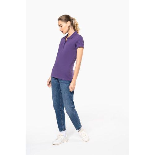 Polo piqué manches courtes femme
