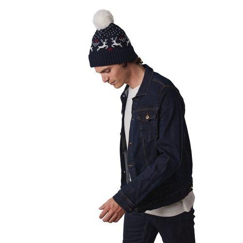 Christmas beanie with reindeer design