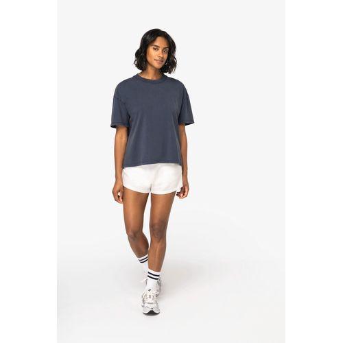 Ladies' eco-friendly washed effect oversized t-shirt