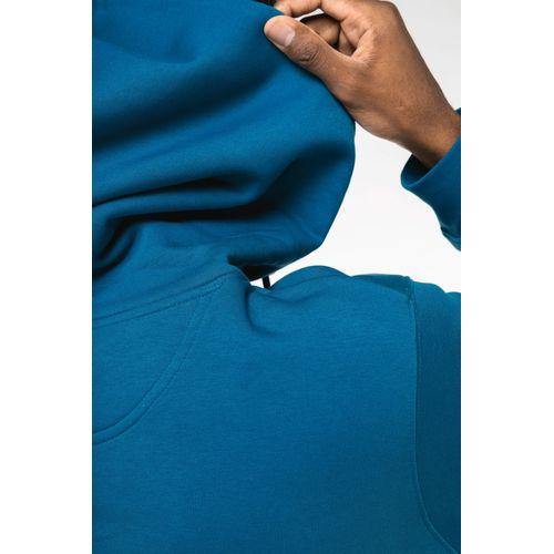 Eco-friendly unisex full zip hooded sweatshirt
