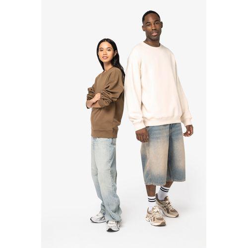Eco-friendly unisex oversize round neck sweatshirt