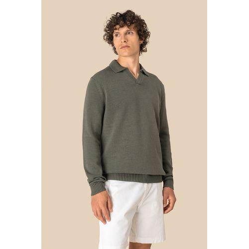 Pull homme à col polo