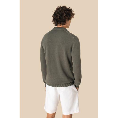 Pull homme à col polo
