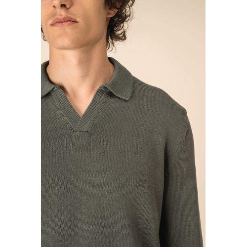Pull homme à col polo