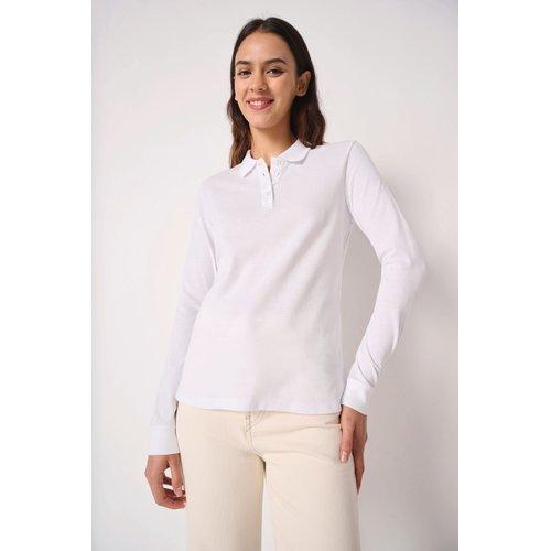 Polo piqué LSL femme