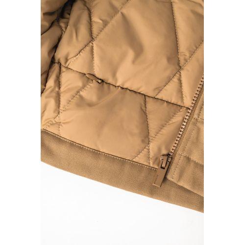 Bodywarmer rembourré en sergé écoresponsable à col teddy unisexe