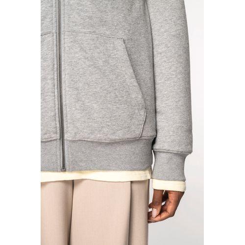 Sweat-shirt écoresponsable zippé doublé en sherpa unisexe