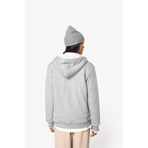 Sweat-shirt écoresponsable zippé doublé en sherpa unisexe