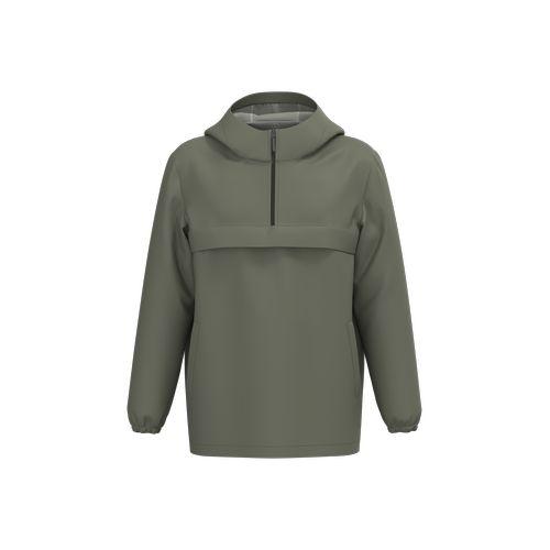Eco-friendly unisex quarter zipper waterproof windbreaker