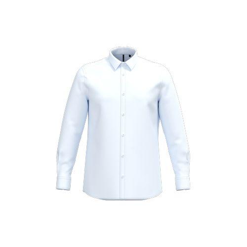 Chemise popeline polycoton sans poche entretien facile homme