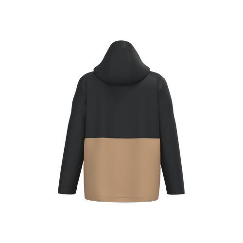 Unisex bi-tone 3 in 1 waterproof hooded parka