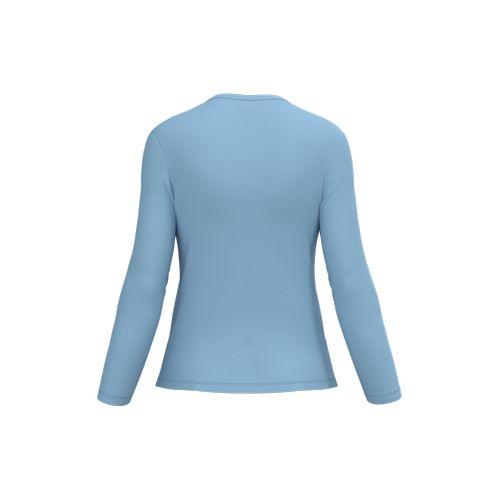 T-shirt col V manches longues femme