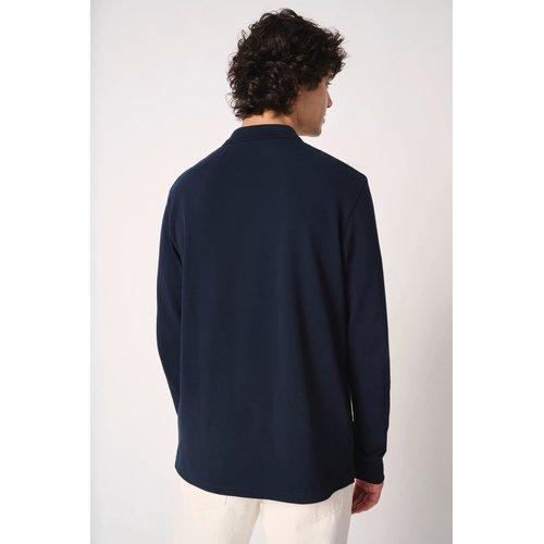 Polo piqué LSL homme