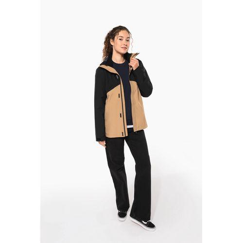 Unisex bi-tone 3 in 1 waterproof hooded parka