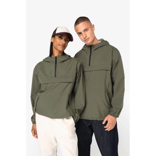 Eco-friendly unisex quarter zipper waterproof windbreaker