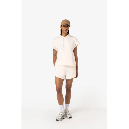 Sweat-shirt écoresponsable à capuche oversize sans manches French Terry femme