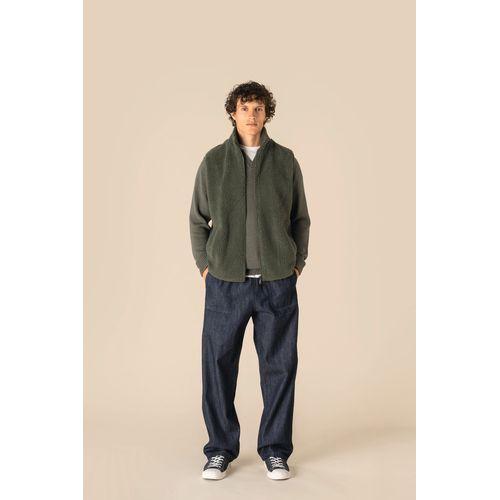 Veste sans manches en sherpa homme