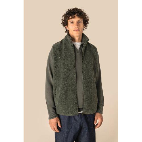 Veste sans manches en sherpa homme