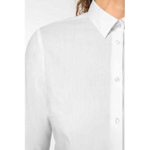Chemise popeline polycoton sans poche entretien facile femme