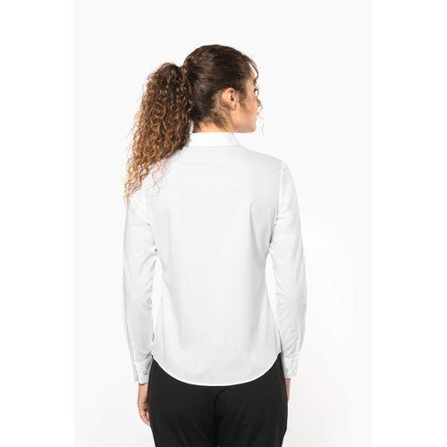 Chemise popeline polycoton sans poche entretien facile femme