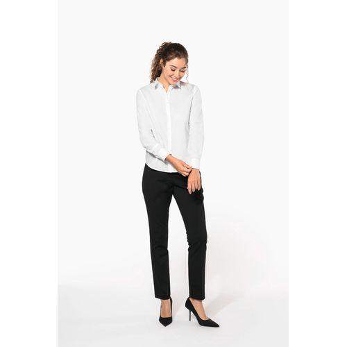 Chemise popeline polycoton sans poche entretien facile femme