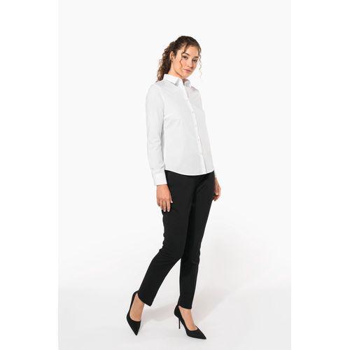 Chemise popeline polycoton sans poche entretien facile femme