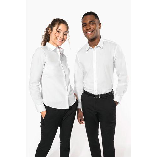 Chemise popeline polycoton sans poche entretien facile homme