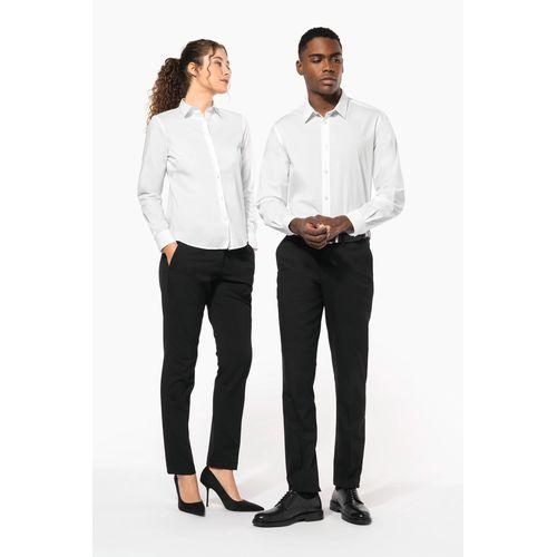 Chemise popeline polycoton sans poche entretien facile homme