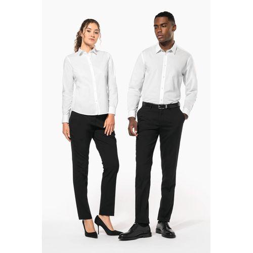 Chemise popeline polycoton sans poche entretien facile homme