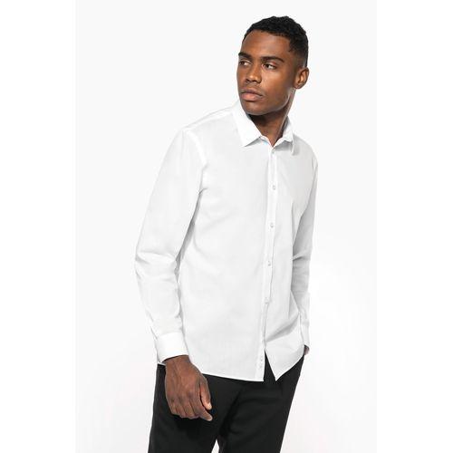 Chemise popeline polycoton sans poche entretien facile homme