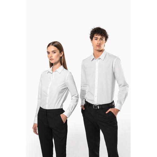 Chemise popeline polycoton sans poche entretien facile homme