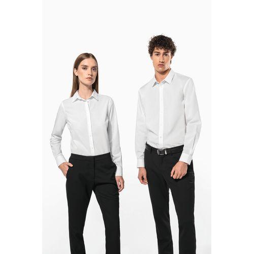 Chemise popeline polycoton sans poche entretien facile homme