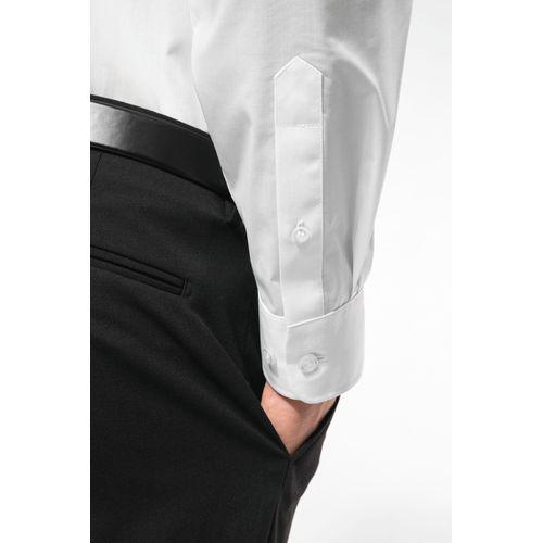Chemise popeline polycoton sans poche entretien facile homme