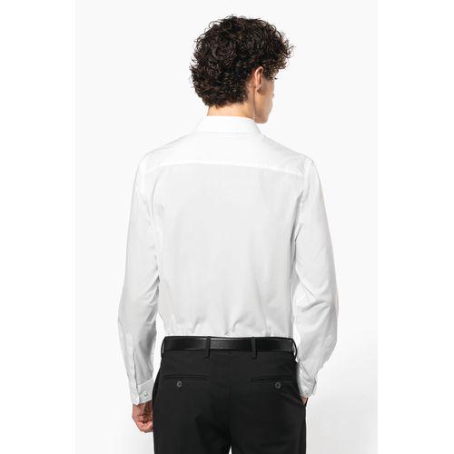 Chemise popeline polycoton sans poche entretien facile homme