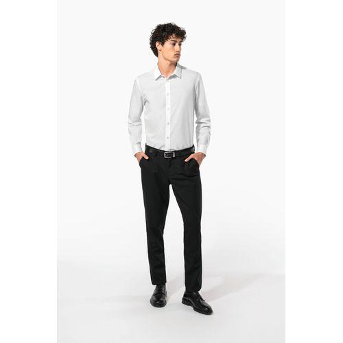 Chemise popeline polycoton sans poche entretien facile homme