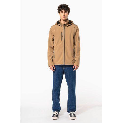 Veste Softshell 3 couches à capuche avec manches amovibles unisexe