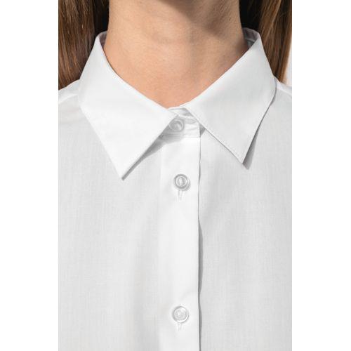 Chemise popeline polycoton sans poche entretien facile femme