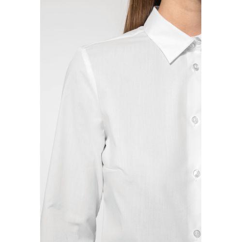 Chemise popeline polycoton sans poche entretien facile femme
