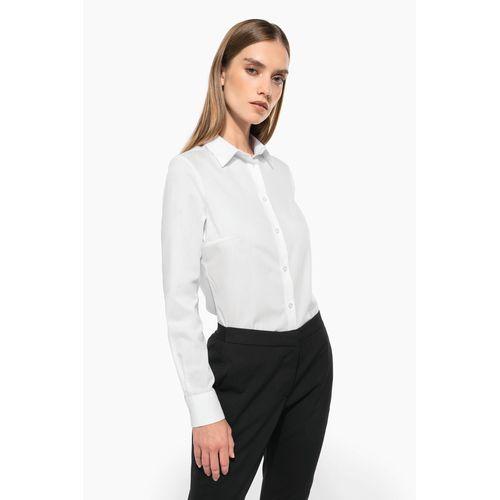 Chemise popeline polycoton sans poche entretien facile femme