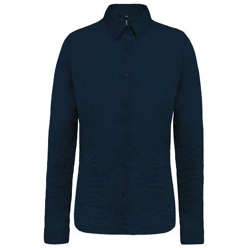 Ladies’ long-sleeved cotton poplin shirt