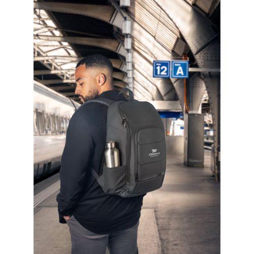 TOULON. Sac à dos pour ordinateur portable en rPET 600D haute densité 16"